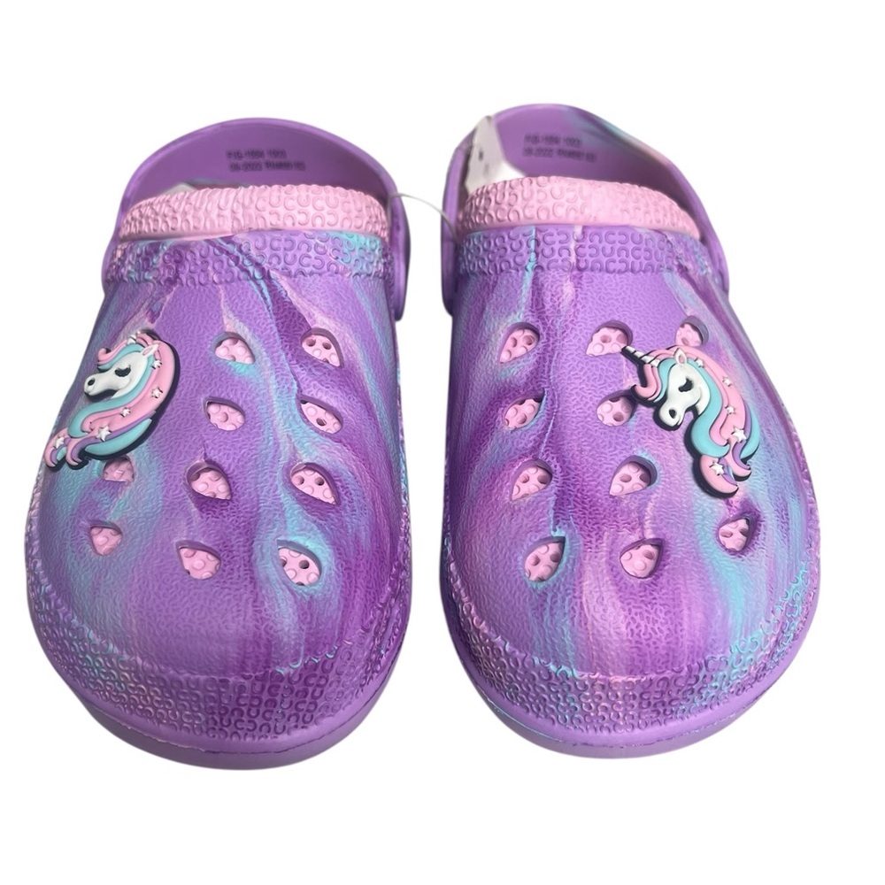 NWT Girls Capelli New York Magical Unicorn Clog- Purple and Pink 2
